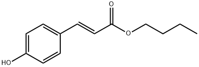 (E)-Butyl 3-(4-hydroxyphenyl)acrylate Struktur