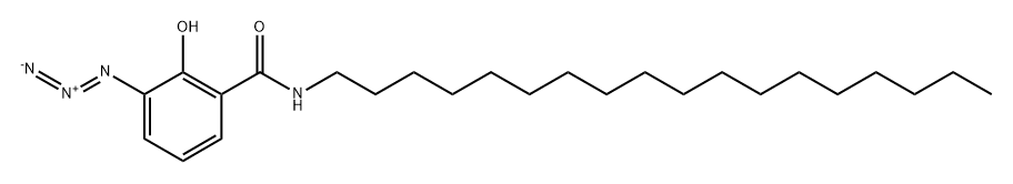 3-azidosalicyl-N-(n-octadecyl)amide Struktur