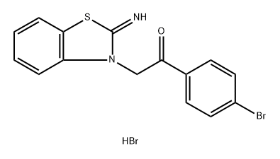 Ethanone, 1-(4-bromophenyl)-2-(2-imino-3(2H)-benzothiazolyl)-, hydrobromide (1:1)