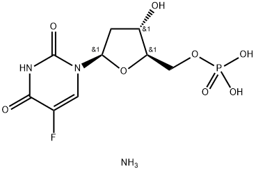 2'-Deoxy-5-Fluorouridine 5'-phosphate diammonium salt Struktur