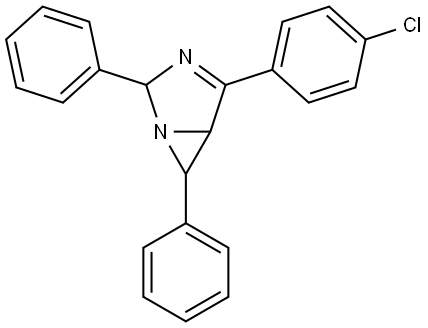 4-(4-CHLOROPHENYL)-2,6-DIPHENYL-1,3-DIAZABICYCLO(3.1.0)HEX-3-ENE Struktur