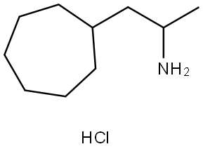 1-cycloheptylpropan-2-amine hydrochloride Struktur