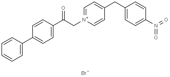 1-(2-(1,1'-BIPHENYL)-4-YL-2-OXOETHYL)-4-(4-NITROBENZYL)PYRIDINIUM BROMIDE Struktur