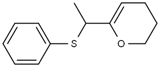 1-(3,4-DIHYDRO-2H-PYRAN-6-YL)ETHYL PHENYL SULFIDE Struktur