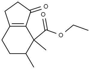 ETHYL 4,5-DIMETHYL-3-OXO-2,3,4,5,6,7-HEXAHYDRO-1H-INDENE-4-CARBOXYLATE Struktur