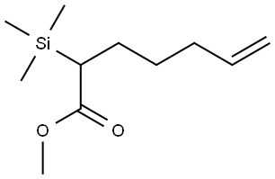 METHYL 2-(TRIMETHYLSILYL)-6-HEPTENOATE Struktur