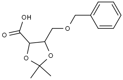 5-[(BENZYLOXY)METHYL]-2,2-DIMETHYL-1,3-DIOXOLANE-4-CARBOXYLIC ACID Struktur