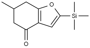 6-METHYL-2-(TRIMETHYLSILYL)-6,7-DIHYDRO-1-BENZOFURAN-4(5H)-ONE Struktur