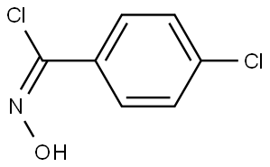 Benzenecarboximidoyl chloride, 4-chloro-N-hydroxy-, [C(E)]- Struktur