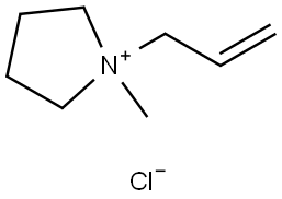 N-烯丙基-N-甲基吡咯烷氯鹽 結構式