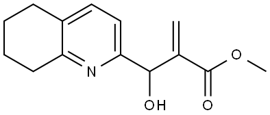 Methyl 5,6,7,8-tetrahydro-β-hydroxy-α-methylene-2-quinolinepropanoate Struktur