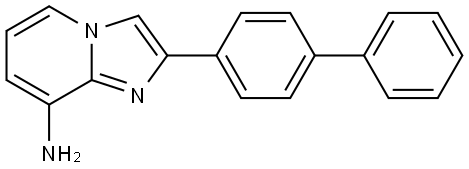 2-(4-苯基苯基)咪唑并[1,2-A]吡啶-8-胺, 1082470-98-1, 結構式