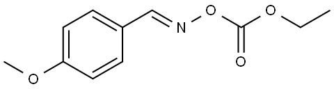 1-((((ETHOXYCARBONYL)OXY)IMINO)METHYL)-4-METHOXYBENZENE Struktur