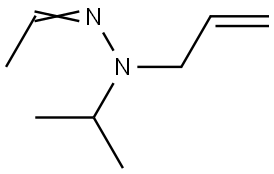 Acetaldehyde, 2-(1-methylethyl)-2-(2-propen-1-yl)hydrazone Struktur