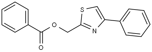 2-Thiazolemethanol, 4-phenyl-, 2-benzoate Struktur