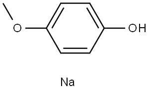 Phenol, 4-methoxy-, sodium salt (1:1) Struktur