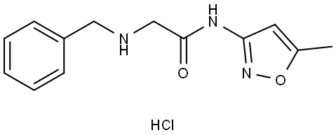 2-(BENZYLAMINO)-N-(5-METHYL-3-ISOXAZOLYL)ACETAMIDE HYDROCHLORIDE Struktur