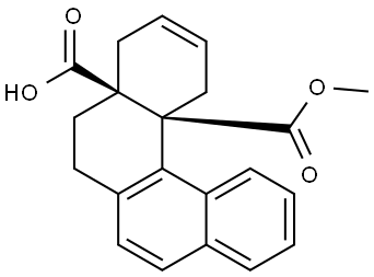 (4AS,12CS)-12C-(METHOXYCARBONYL)-1,5,6,12C-TETRAHYDROBENZO[C]PHENANTHRENE-4A(4H)-CARBOXYLIC ACID Struktur