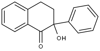 2-hydroxy-2-phenyl-3,4-dihydronaphthalen-1(2H)-one Struktur