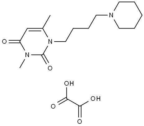 3,6-DIMETHYL-1-(4-(1-PIPERIDINYL)BUTYL)-2,4(1H,3H)-PYRIMIDINEDIONE OXALATE Struktur