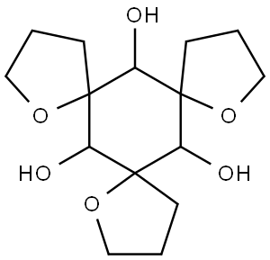 1,8,14-TRIOXATRISPIRO[4.1.4.1.4.1]OCTADECANE-6,12,18-TRIOL Struktur