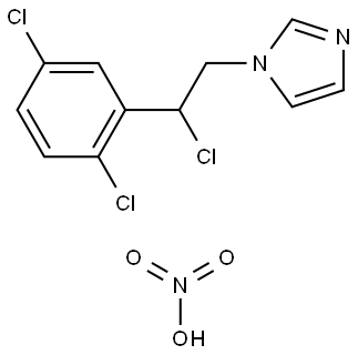 1-(2-CHLORO-2-(2,5-DICHLOROPHENYL)ETHYL)-1H-IMIDAZOLE, NITRATE Struktur