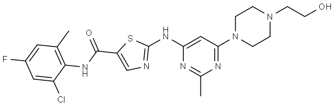 Dasatinib analog-1 Struktur