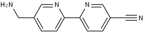 5-Aminomethyl-5'-cyano-2,2'-bipyridine Struktur