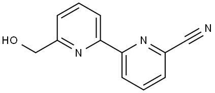 6-Hydroxymethyl-6'-cyano-2,2'-bipyridine Struktur