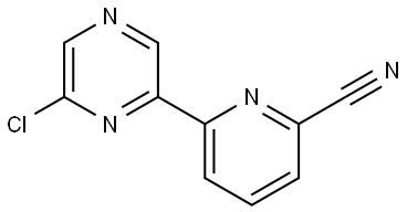 6-Chloro-2-(6'-cyano-2'-pyridyl)pyrazine Struktur