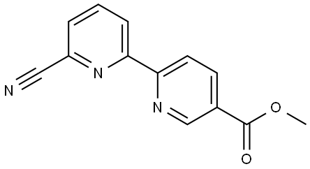 5-Methoxycarbonyl-6'-cyano-2,2'-bipyridine Struktur