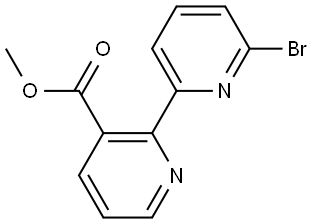 6-Bromo-3'-methoxycarbonyl-2,2'-bipyridine Struktur