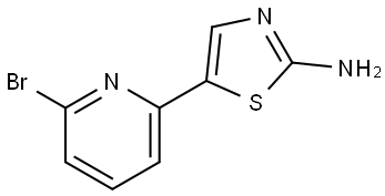 2-Amino-5-(6'-bromo-2'-pyridyl)thiazole Struktur