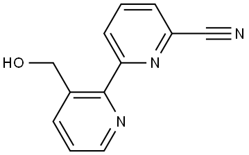 3-Hydroxymethyl-6'-cyano-2,2'-bipyridine Struktur