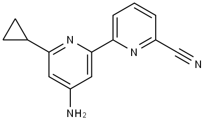 4-Amino-6-cyclopropyl-6'-cyano-2,2'-bipyridine Struktur