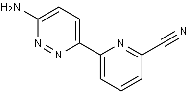 3-Amino-6-(6'-cyano-2'-pyridyl)pyridazine Struktur