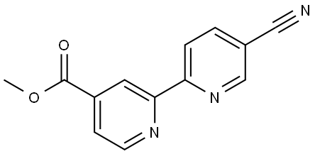 4-Methoxycarbonyl-5'-cyano-2,2'-bipyridine Struktur