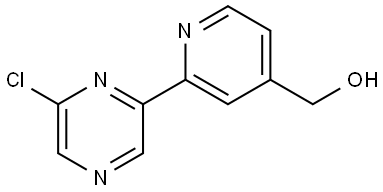 6-Chloro-2-(4'-hydroxymethyl-2'-pyridyl)pyrazine Struktur