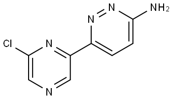 6-Amino-3-(6'-chloro-2'-pyrazinyl)pyridazine Struktur