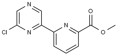 6-Chloro-2-(6'-methoxycarbonyl-2'-pyridyl)pyrazine Struktur