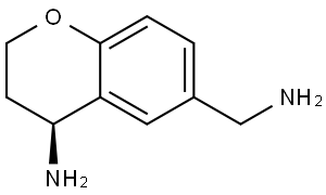 (R)-6-(aminomethyl)chroman-4-amine Struktur