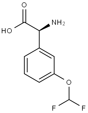 (2S)-2-AMINO-2-[3-(DIFLUOROMETHOXY)PHENYL]ACETIC ACID Struktur