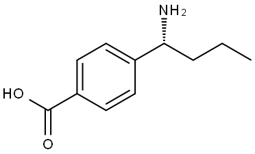 (R)-4-(1-aminobutyl)benzoic acid Struktur