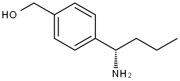 4-((1S)-1-AMINOBUTYL)PHENYL]METHAN-1-OL Struktur