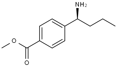 methyl (S)-4-(1-aminobutyl)benzoate Struktur