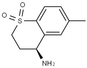 (S)-4-amino-6-methylthiochromane 1,1-dioxide Struktur