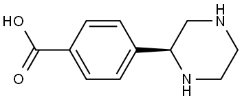 (S)-4-(piperazin-2-yl)benzoic acid Struktur