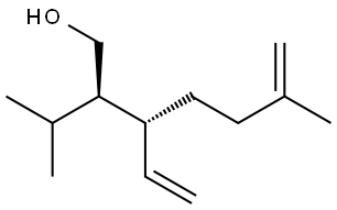 (2R,3R)-2-ISOPROPYL-6-METHYL-3-VINYL-6-HEPTEN-1-OL Struktur