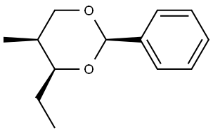 (2R,4S,5S)-4-ETHYL-5-METHYL-2-PHENYL-1,3-DIOXANE Struktur