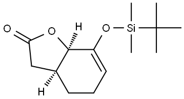 (3AS,7AR)-7-{[TERT-BUTYL(DIMETHYL)SILYL]OXY}-3A,4,5,7A-TETRAHYDRO-1-BENZOFURAN-2(3H)-ONE Struktur